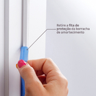 Kit Porta Madeira MDF|HDF de Giro Direito|Esquerdo Grafite 210x100cm Sarrafeada Batente 12 a 19cm Vivace Plus Line